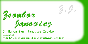 zsombor janovicz business card